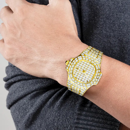 Men’s Full Drill Square Calendar Watch