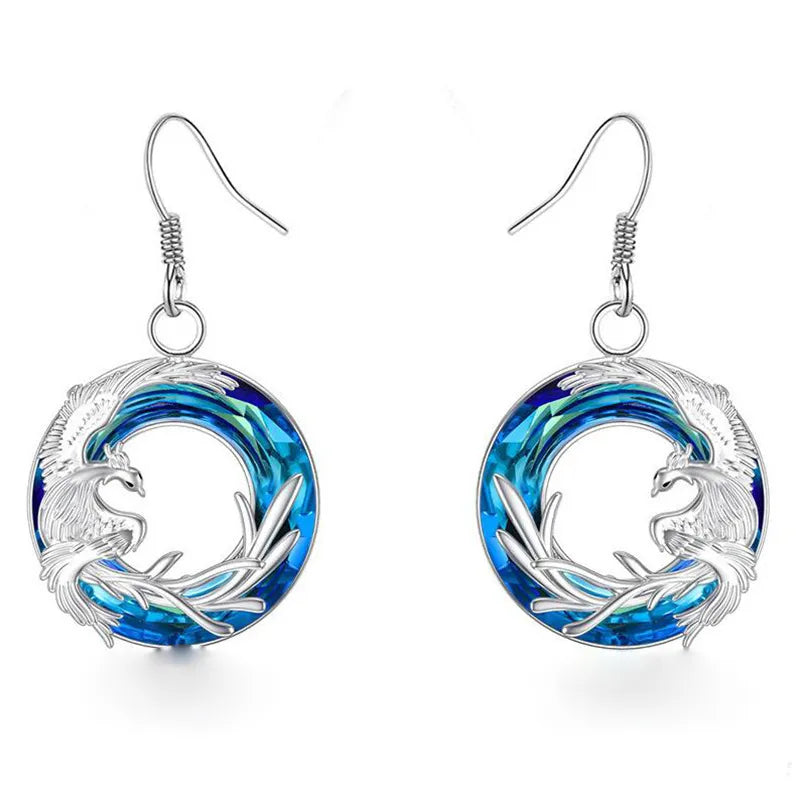 Water of Life Bennu Crystal Earrings