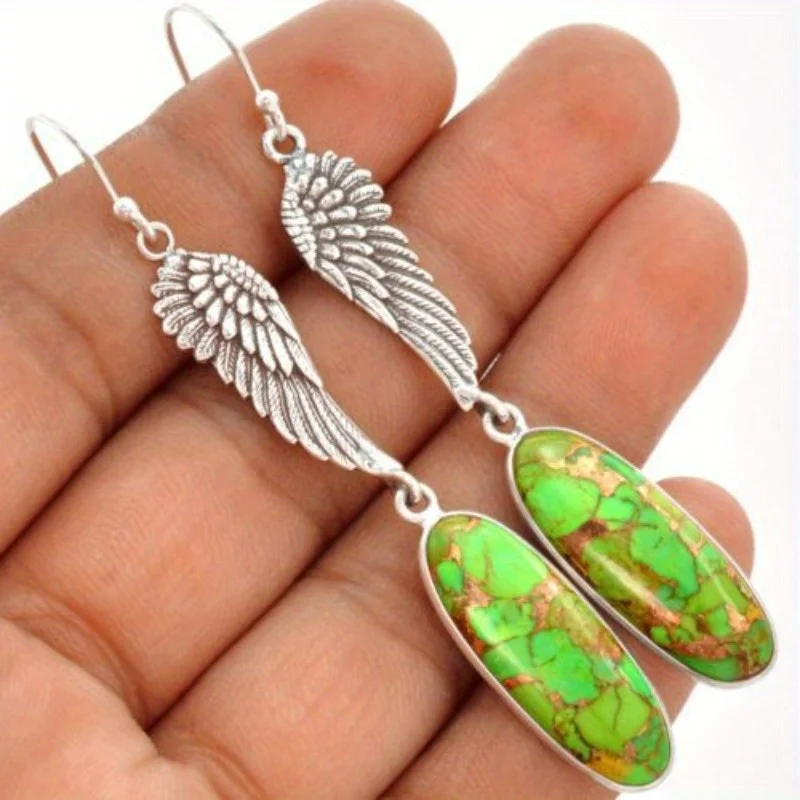 Vintage Colored Stone Earrings