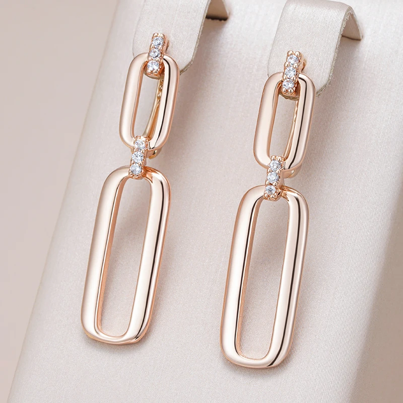 Gold Hollow Dangling Earrings-Lydieannejewelry