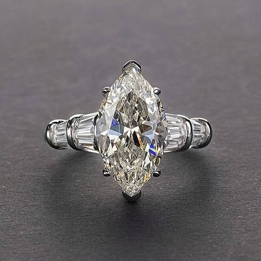 Vintage Bright Drop Ring