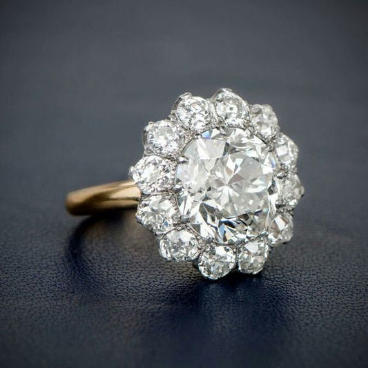 Vintage Crystaline Flower Ring-Lydieannejewelry