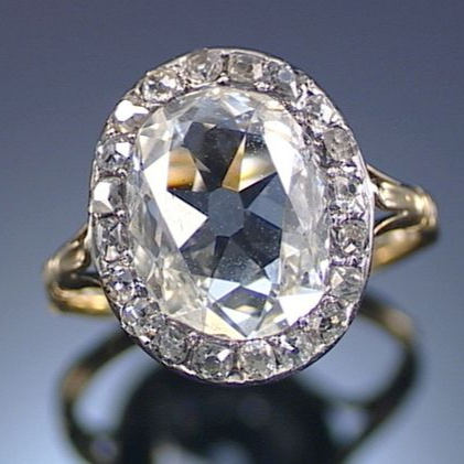 Vintage Rounded Crystal Ring-Lydieannejewelry