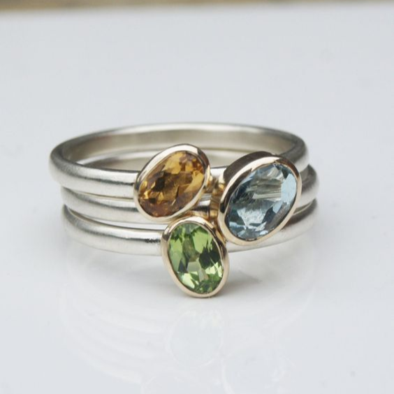 Vintage Nature Crystals Layered Ring-Lydieannejewelry