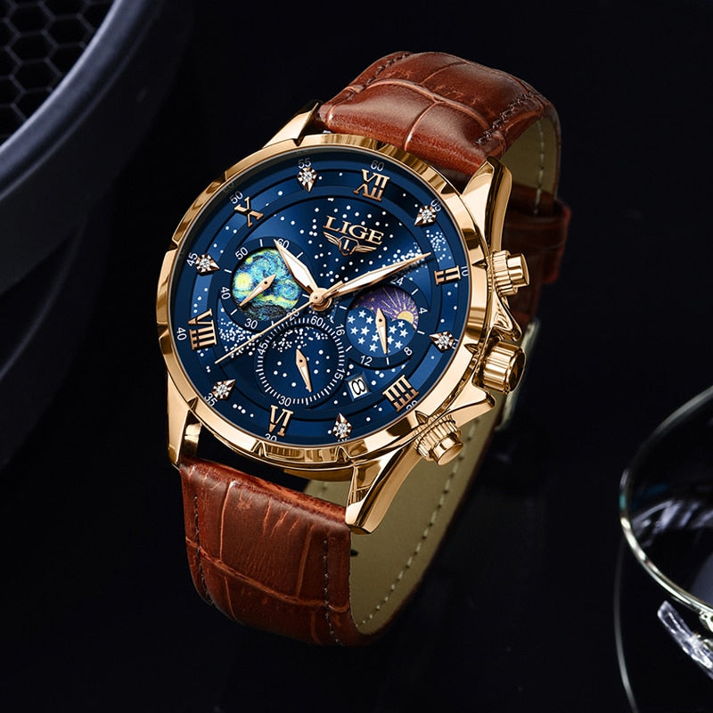 Liam - Elegant Moon Phase Watch