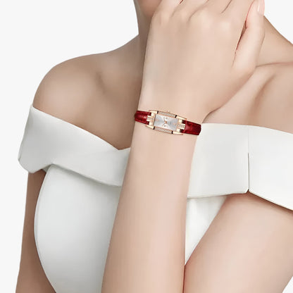 Lijoux | Women's rectangular wristwatch with diamonds