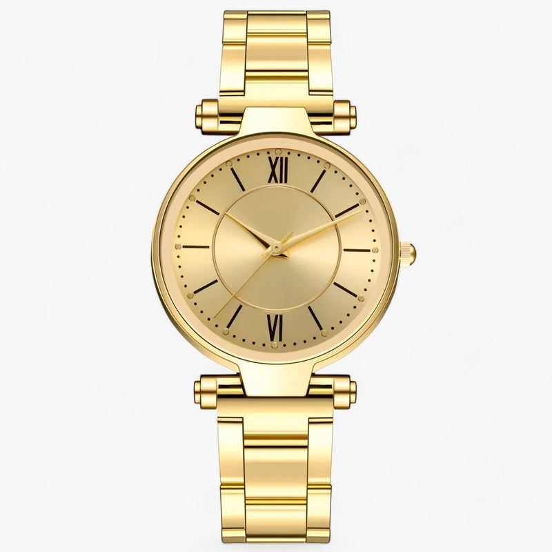 Premium stainless steel round watch