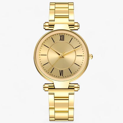 Premium stainless steel round watch