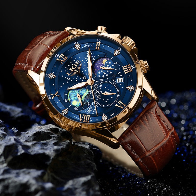 Liam - Elegant Moon Phase Watch