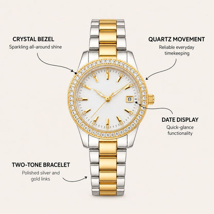 Bee Sister - Women's Quartz Watch With Diamonds