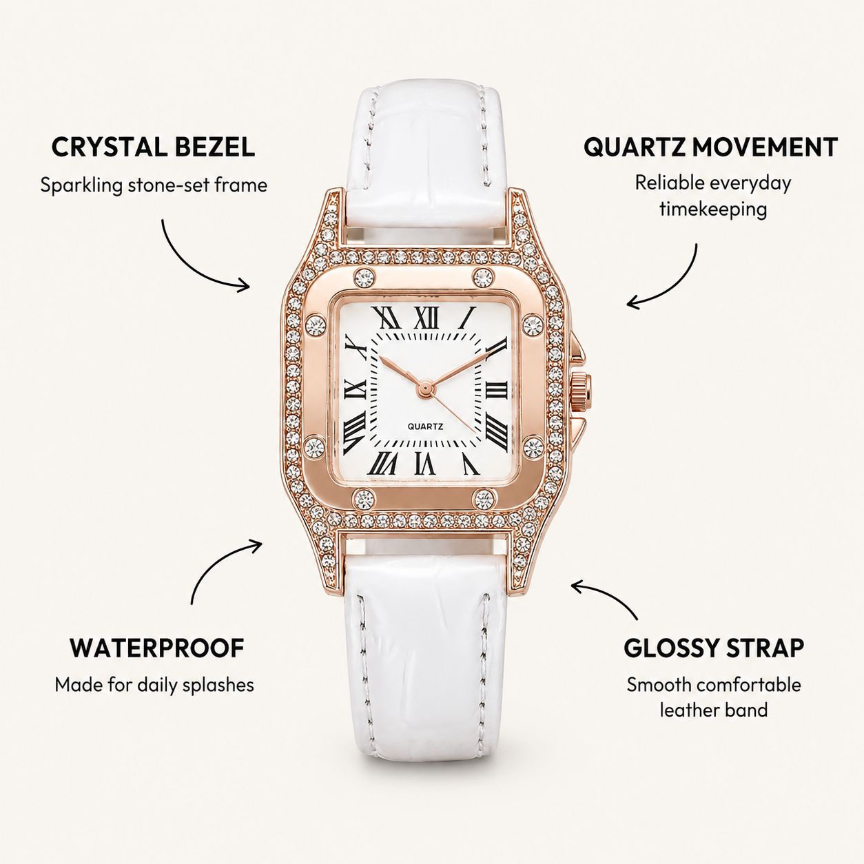 Lijoux | Leather Quartz Dial Women's Watch