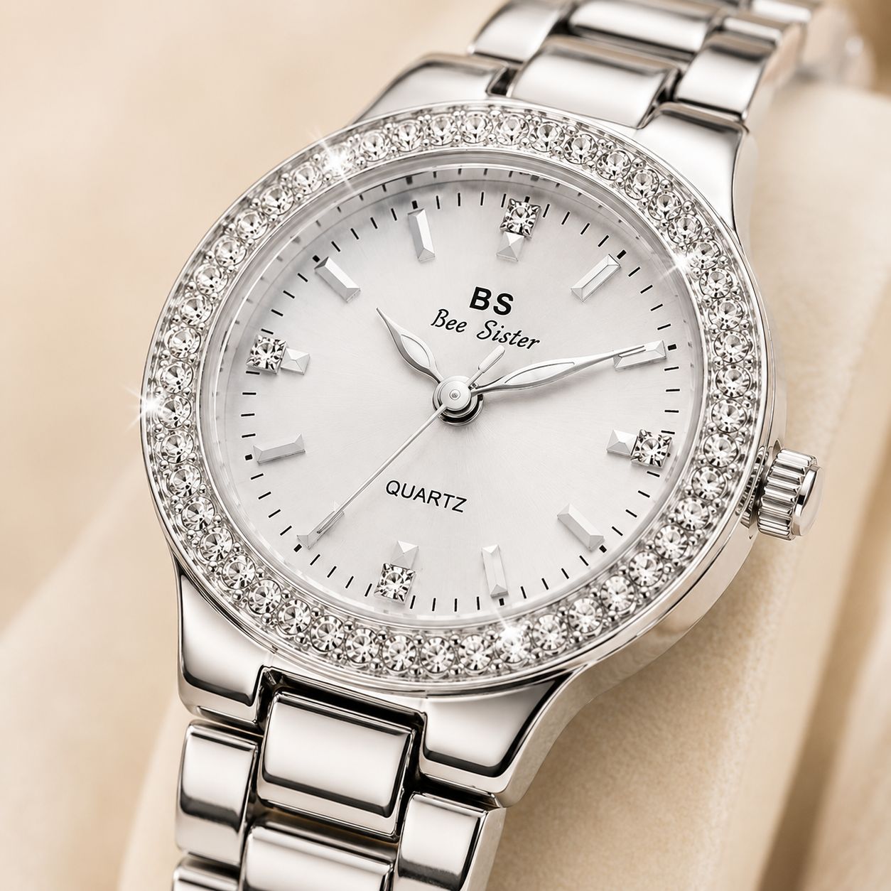 Bee Sister - Women's Quartz Watch With Diamonds