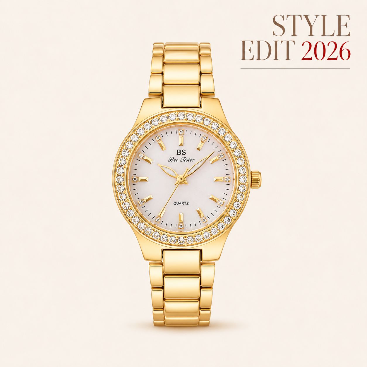 Bee Sister - Women's Quartz Watch With Diamonds