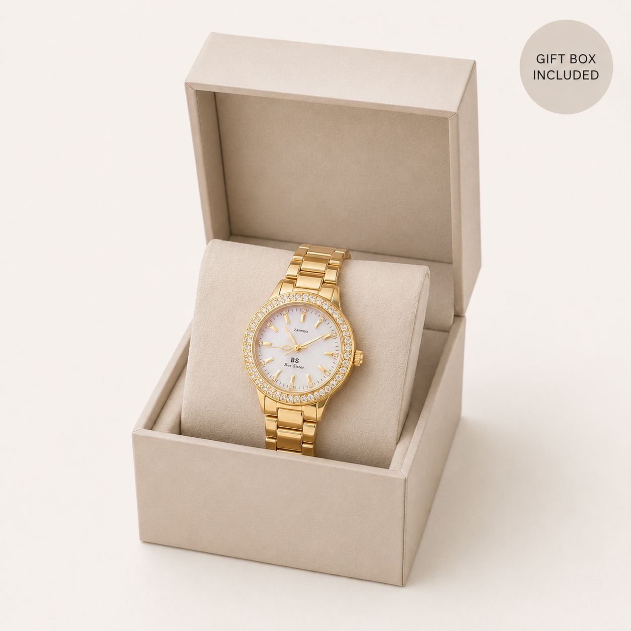 Bee Sister - Women's Quartz Watch With Diamonds
